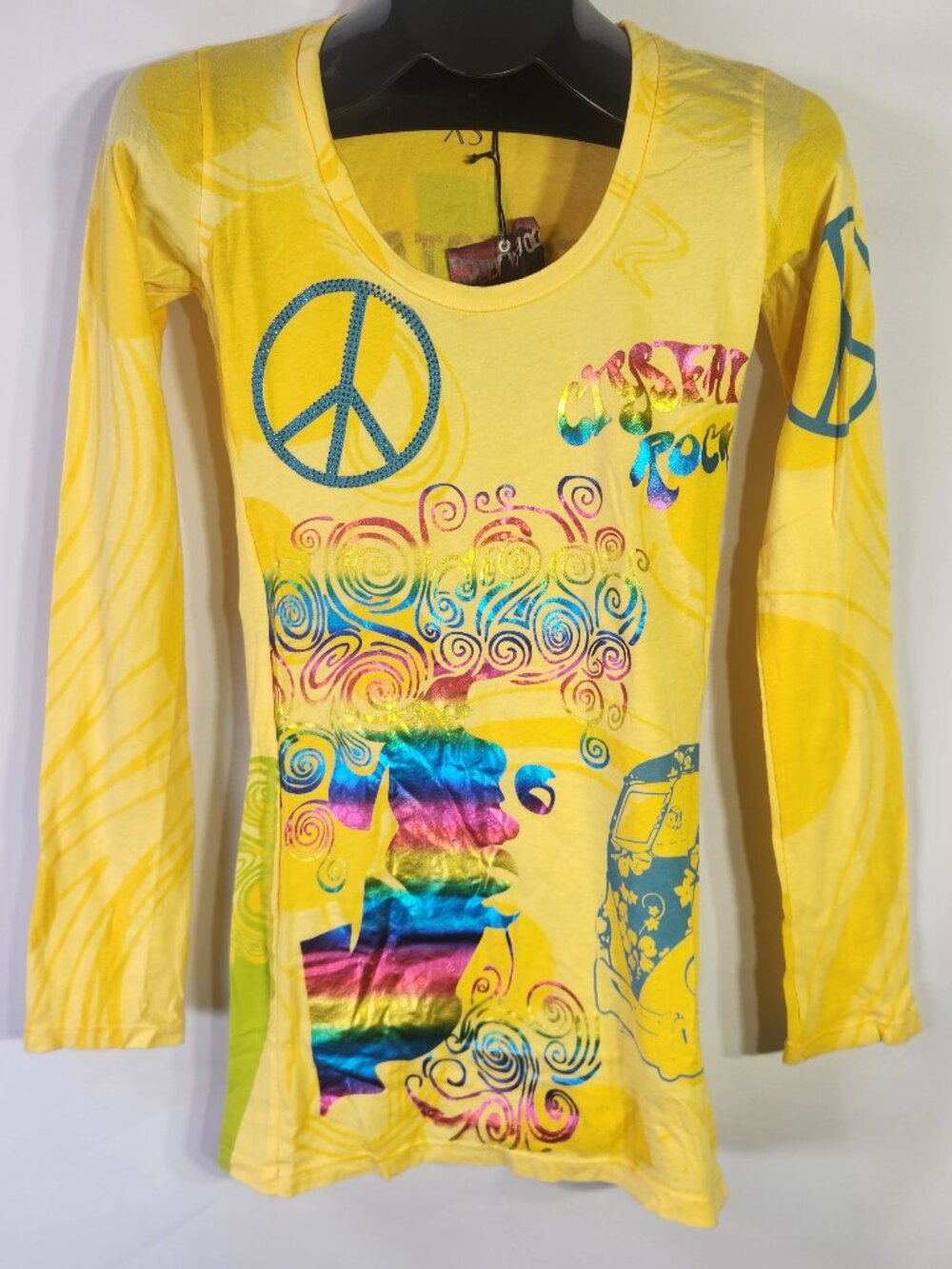 Crystal Rock by Christian Audigier Limited Edition #93/1000 Free Spirit Tee – XS